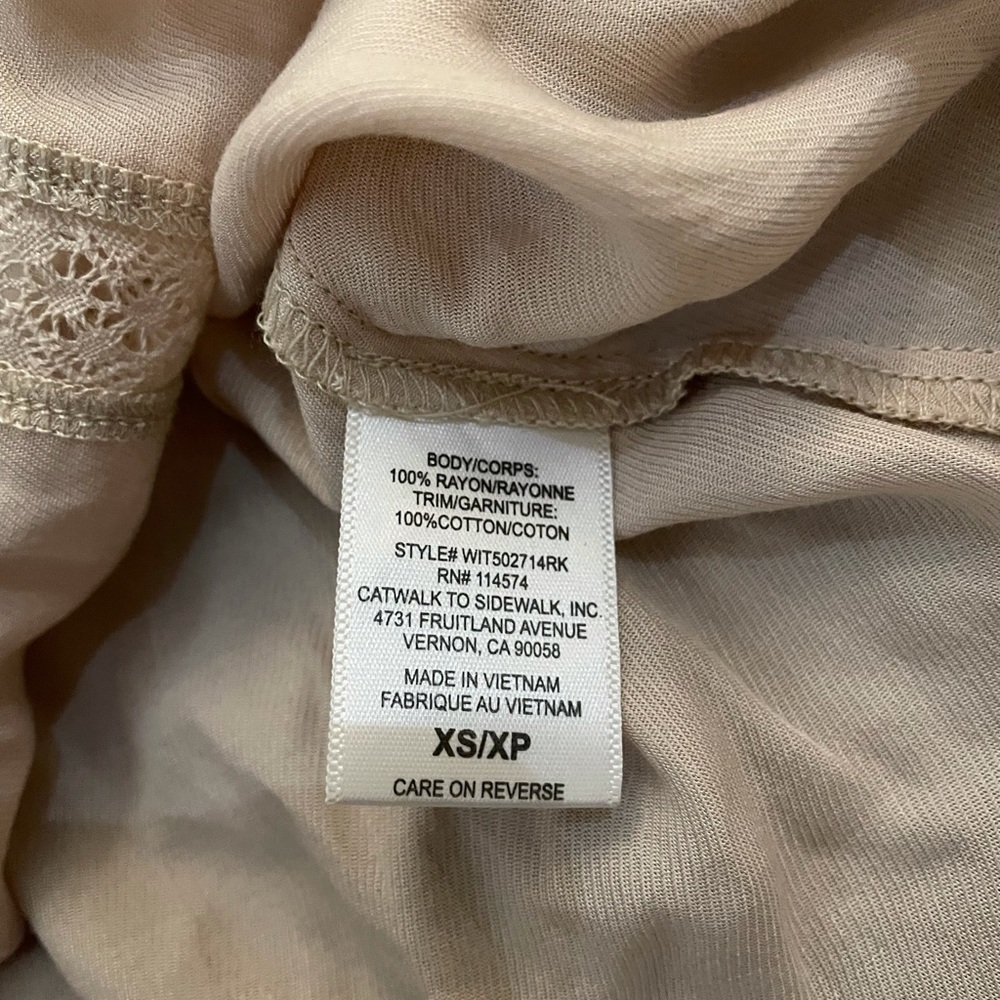 Ro & de cream long sleeve blouse - Picture 4 of 4
